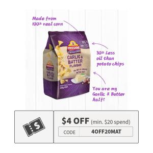 Mission Tortilla Garlic and Butter Chips
