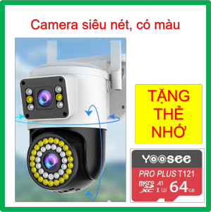 Camera Yoosee màu full HD xoay 360 độ đàm thoại 2 chiều xoay theo người báo động chống trộm