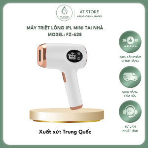 Máy triệt lông IPL công nghệ lạnh dùng tại nhà gồm 03 chức năng: Triệt lông Trẻ hóa da Xóa thâm và mụn cám. Model Fz-628 - Xuất xứ: Trung quốc (Phiên bản xuất khẩu sang thị trường Nhật bản và Trung Đông)