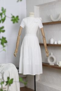 Váy đầm nữ  trắng dáng dài dự tiệc thiết kế LYN TRAN  đẹp đủ size  Đầm dự tiệc cao cấp