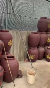 Chum Sành Ngâm Rượu Bát Tràng Cao Cấp – Khử Độc Tố Không Tráng Men- Hoa Văn Trống Đồng 10L20L30L