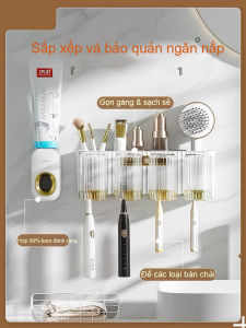 Bộ Nhả Kem Đánh Răng Tự Động Kệ Để Đồ Phòng Tắm Cao Cấp Toothpaste