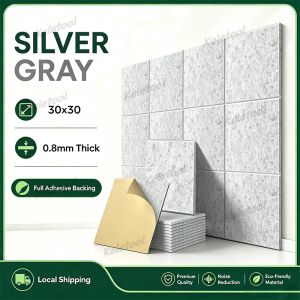12PACK Self Adhesive Acoustic Panel 30x30x9mm Sound Proof Wall Panel High Density Polyester Fiber Sound Absorbing Padding for Studio Office Home Karaoke DIY Decor
