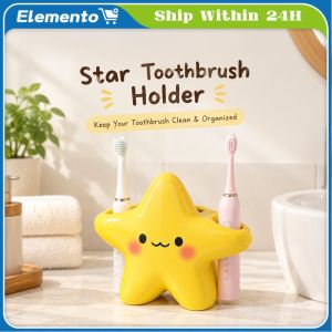 Cartoon Star Electric Toothbrush Holder Home Bathroom Cute Creative Toothbrush Storage Rack Toothpaste Storage Rack