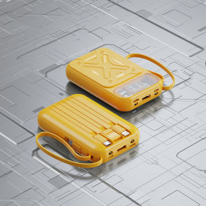 （SG） Fast Charging Power Bank Cable Powerbank 10000 Mah with 4 in 1 Cable