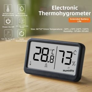 NUBE ic Temperature Meter LCD Display Multi-functional Digital Alarm Clock Wall Mount Electronic Hygrometer Home Use