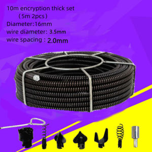 Sewer Dredging Spring Electric Drill Drain Cleaner Machine Extension Sewer Pipe Dredger Cleaning Spring With  Connector