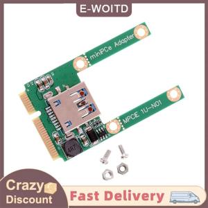 【CHANGXIANG3】 Thẻ mở rộng PCI-E sang USB3.0 mini thẻ Riser chuyển đổi máy tính xách tay kèm phụ kiện vít