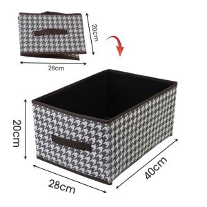 Steel Frame Foldable Clothes Storage Box Foldable Clothes Storage Box Washable Household Clothes Storage Box Wardrobe Layered Storage Box