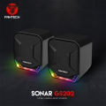Fantech Sonar GS202 Mobile Gaming Speaker with 360 Surround Sound and Lighting Effects Speaker for PC. 