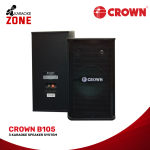 Crown B105  500 Watts 3 Way Karaoke System With 2 speakers 4 - 8 Ohms / Karaoke Speaker