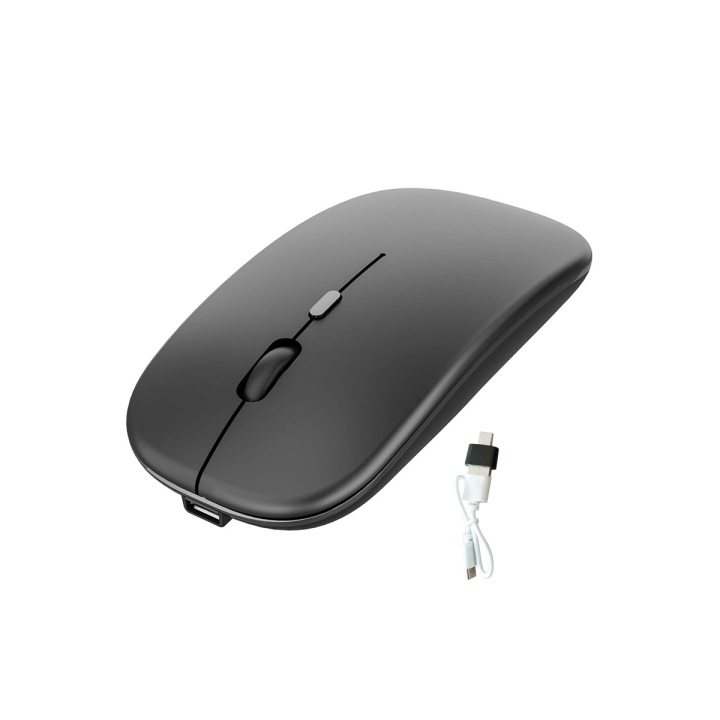 Wireless Mouse Rechargable,2.4G Ultra Silent Optical Mouse with USB and ...