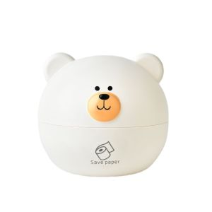 Tissue Toilet Paper Storage Box Roll Draw Paper Nordic Style Restaurant Cute Bear Home Deco Cartoon 北欧卡通小熊纸巾盒多功能卷纸抽纸收纳盒