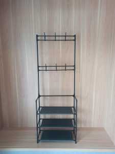 Rak gantung baju /  Rak Sepatu Hanger Tas Topi / Shoe and Hat Rack Super Kokoh Minimalis /  Rak Gantungan Baju Stand Hanger Rak Sepatu Tempat Penyimpanan Jaket Topi Tas Serbaguna venus petite shenar