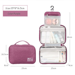 Travel Toiletry Bag Hanging Wet and Dry Separation Storage Cosmetic Bag Large Capacity Cationic Make Up Bag
