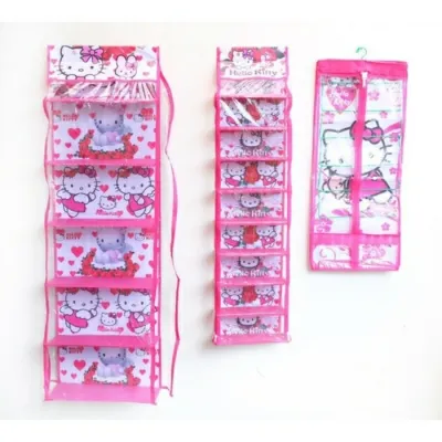 Rak Set Gantung 4in1 Karakter isi rak tas sepatu jilbab & kosmetik