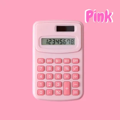 TOPER Calculator Mini Pocket 8 Digit Kalkulator Kecil Lucu Warna Macaroon Soft Pastel Estetik Aesthetic Travel Friendly