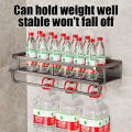 👍High Quality👍Non-Drilling Bathroom Organizer Rack 30/60cm Does not rust No drilling bathroom towel rack Punch-free Bathroom rack Bathroom shelf organizer wall-mounted storage Bathroom Organizer Rack Punch-free Bathroom Corner Shelf Rack. 