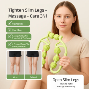 Leg Slimming Artifact Roller Leg Slimming Muscle Relaxation Leg Beauty Device Massage Leg Slimming Ring Leg Clamp环形瑜伽美腿神器