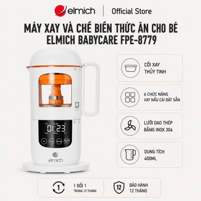 (Chỉ 15-17.08)Máy xay và chế biến thức ăn cho bé Elmich Babycare FPE-8779