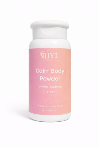 RIYL Calm Body Powder (Lavender + Cedarwood) – Talc-Free | Sweat Absorbing | Sensitive Skin Safe