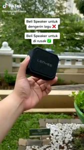 Speaker lenyes original tws type S105 speaker anti air anti banting speaker bluetooth portable stereo
