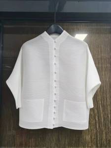 Sunya 1.เสื้อแขนค้างคาว2066เสื้อจับจีบกระดุมแถวเดียว