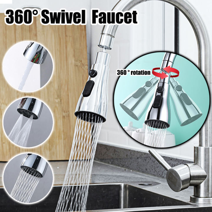 【In Stock+100 Original】360°Swivel Spout G1/2 Kitchen Sink Tap Spray