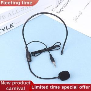 Fleeting time Portable Screw Thread Head-mounted Headset Microphone Wired 3.5mm Plug Speech Headset Mic For Teaching Meeting Bee Ear Mic