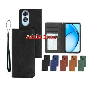 Case Flip magnet For OPPO A60  Casing Dompet Motif Flip Cover Leather Premium Casing HP