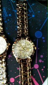 Jam Tangan Wanita Guess Leopard 4.0cm Stainless Steel Dengan Tanggal Aktif
