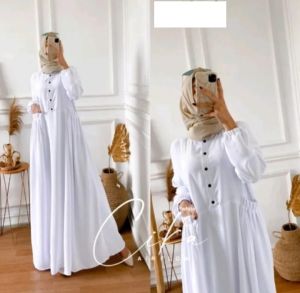 CIKA DRESS BAJU GAMIS CRINKLE M L XL