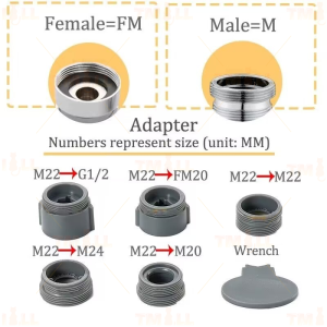 [✅SG Ready Stock] 720° Rotation 4 in 1 Waterfall Kitchen Faucet Kitchen Sink Spray Nozzle (FREE full set of adapters)