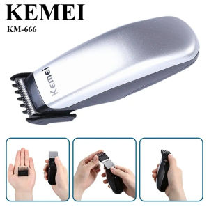 KM-666 Mini Hair Clipper Professional Beard Hair Trimmer Electric Hair Cutting Machine for Men Cordless Precision Grooming Tool