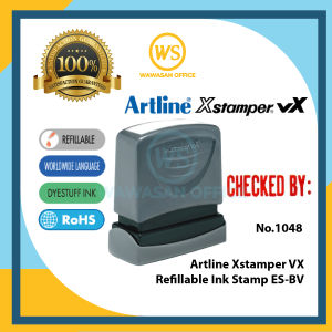 [Part 1/2] Artline Xstamper VX / Stamper / Pre Ink Stamp Chop / Office Stamp - ES-BV (13x42mm)