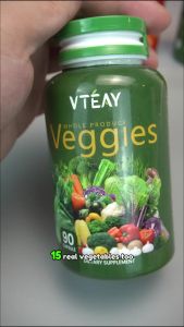 VTEAY Veggies Whole Produce Capsules 100%Natural Veggies Vitamin C Supplement for Energy &Detoxifies