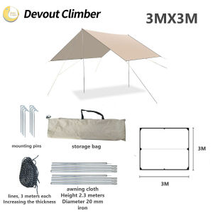 Essential for outdoor camping sunshade and rain protection portable canopy camping picnic sunshade sun shelter