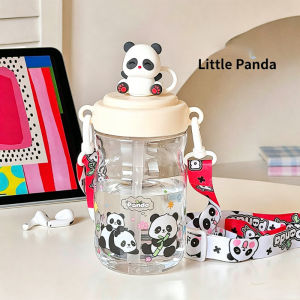 Kids Water Bottle Cute Cartoon Leak Proof Food Grade Adjustable Strap 510Ml School Outdoor Daily Use