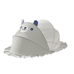 Portable Folding Infant Bed Canopy Netting Tent Feature Cute Pattern 360 Degree Protections Against Fly & Sunlight