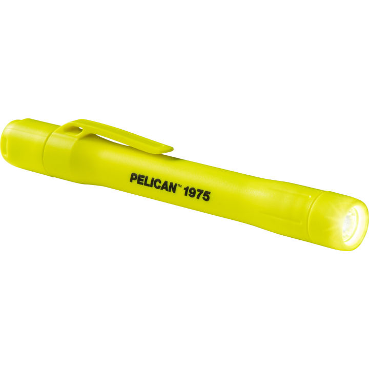 PELICAN 1975 Flashlight (EXPLOSION PROOF) SLIM PEN LIGHT Yellow