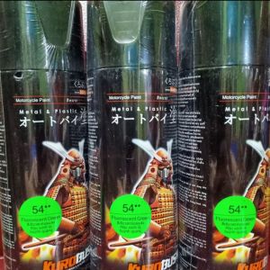 Pilok Cat Semprot Samurai Stabilo Hijau / Hijau Terang (54**) 400ml..Fluorescent Green SAMURAI PAINT KUROBUSHI