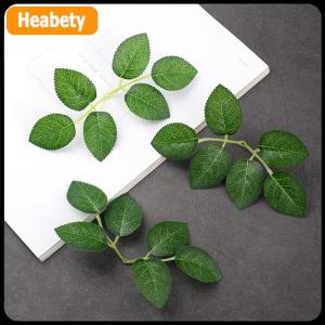 【2-3 days delivery】 10 30 50pcs Rose Leaves Artificial Greenery Fake Rose Flower Leaves DIY Craft