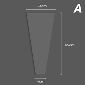 แผ่นใสพลาสติกห่อดอกไม้ พลาสติกห่อดอกไม้ OPP 50แผ่น/แพค แผ่นห่อดอกไม้ กระดาษห่อช่อดอกไม้