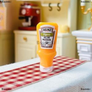 [COD] Bsuimki 4 cái Dollhouse thu nhỏ nước sốt dâu tây mứt Jar nhà bếp phụ kiện thực phẩm cho búp bê nhà trang trí trẻ em Đồ chơi Quà tặng