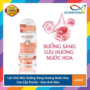 Lăn Khử Mùi Dưỡng Sáng PURITÉ Hương Nước Hoa Cao Cấp Hoa Anh Đào/Hoa Hồng/Hoa Mẫu Đơn