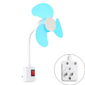 3Pin Space Saving Desktop Fan Dormitory Small Fan Socket Direct Plug Small Fan Easy Installation Office Desktop Use