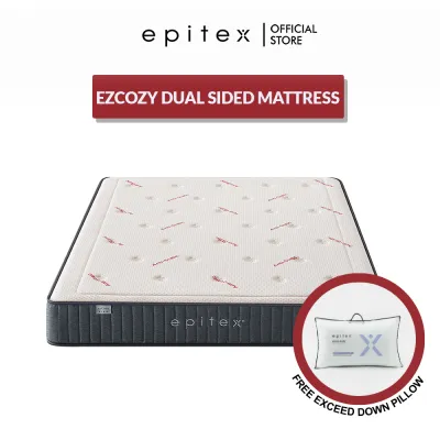 Epitex ezCozy Dual-Sided Mattress with FREE GIFT | Single | Super Single | Queen | King
