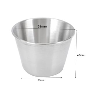 24pcs/set Stainless Steel Seasoning Sauce Dish/Sauce Dipping Bowl Reusable