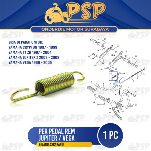Per Pedal Rem Jupiter - Pir Peer Injakan Pijakan Rem Belakang Yamaha Crypton Fizr Jupiter Z Vega