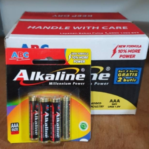 ABC Alkaline Baterai AA / A2 (isi 2) Batre AAA / A3 Battery 4+2 Gratis LR03 LR 06